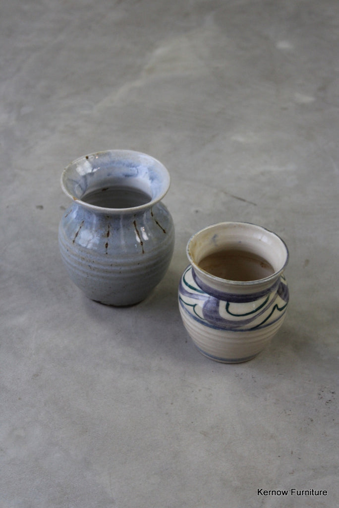 Pair Small Studio Pots - Kernow Furniture