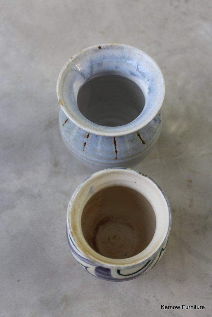 Pair Small Studio Pots - Kernow Furniture