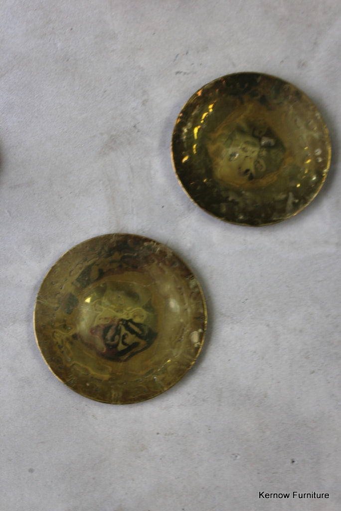 Pair Brass Discs - Kernow Furniture
