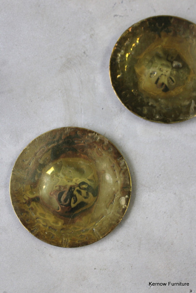 Pair Brass Discs - Kernow Furniture