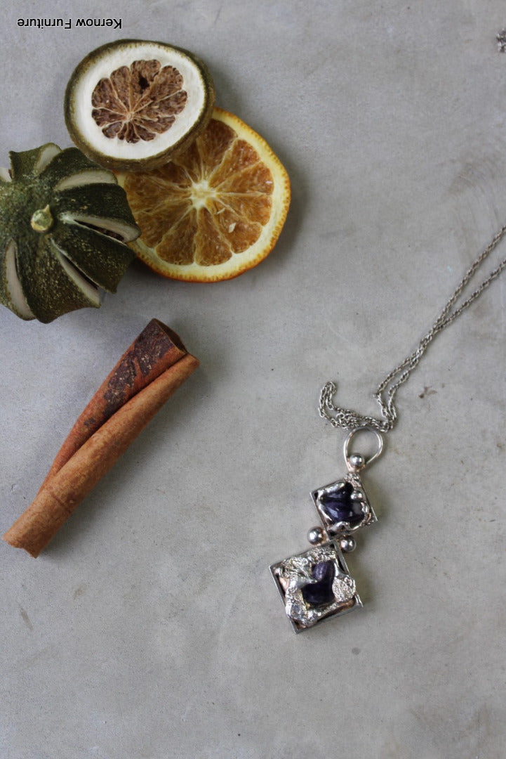 Dansk Smykkekunst Amethyst Pendant - Kernow Furniture