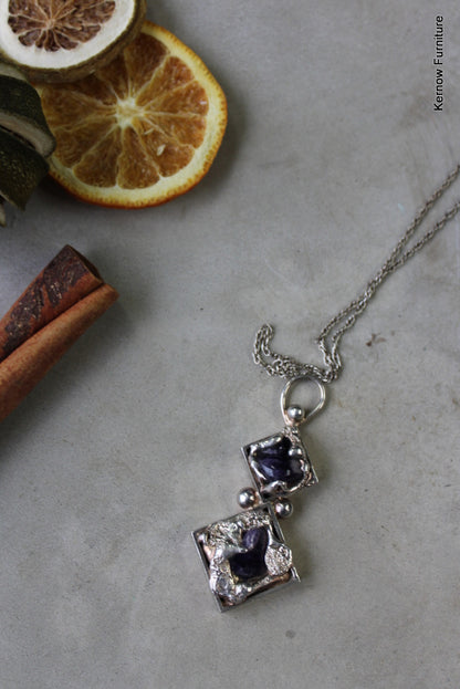 Dansk Smykkekunst Amethyst Pendant - Kernow Furniture