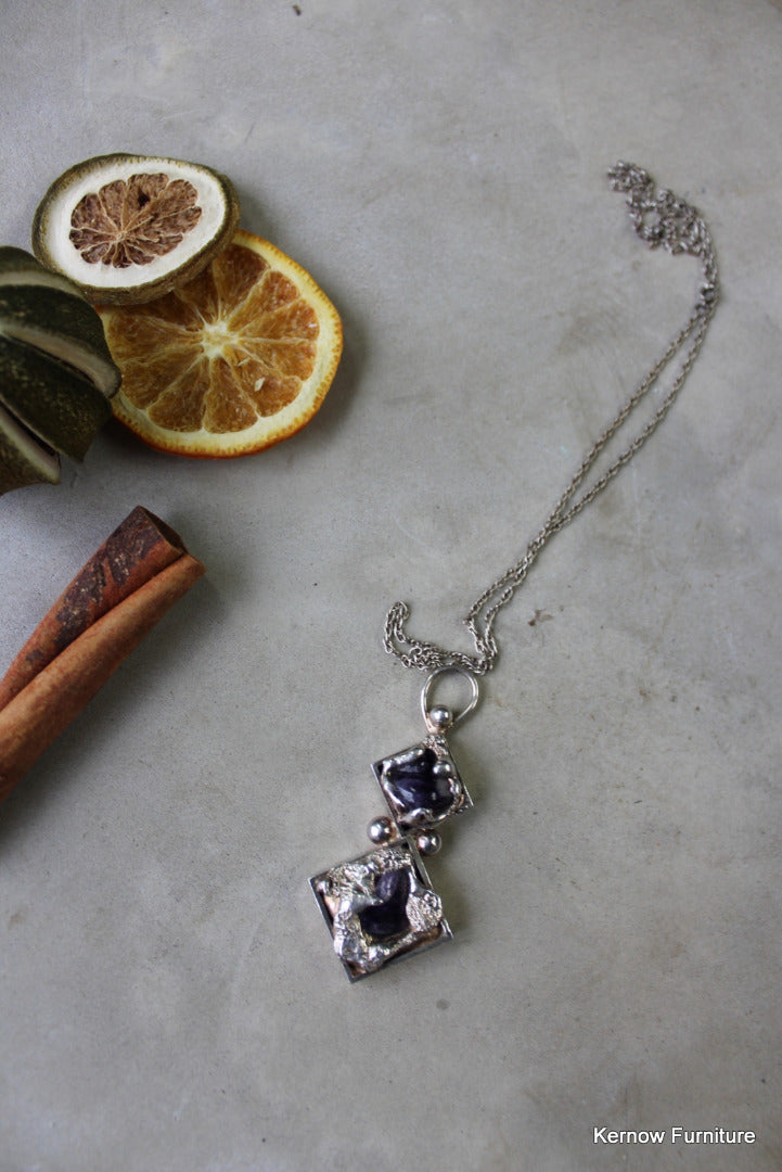 Dansk Smykkekunst Amethyst Pendant - Kernow Furniture