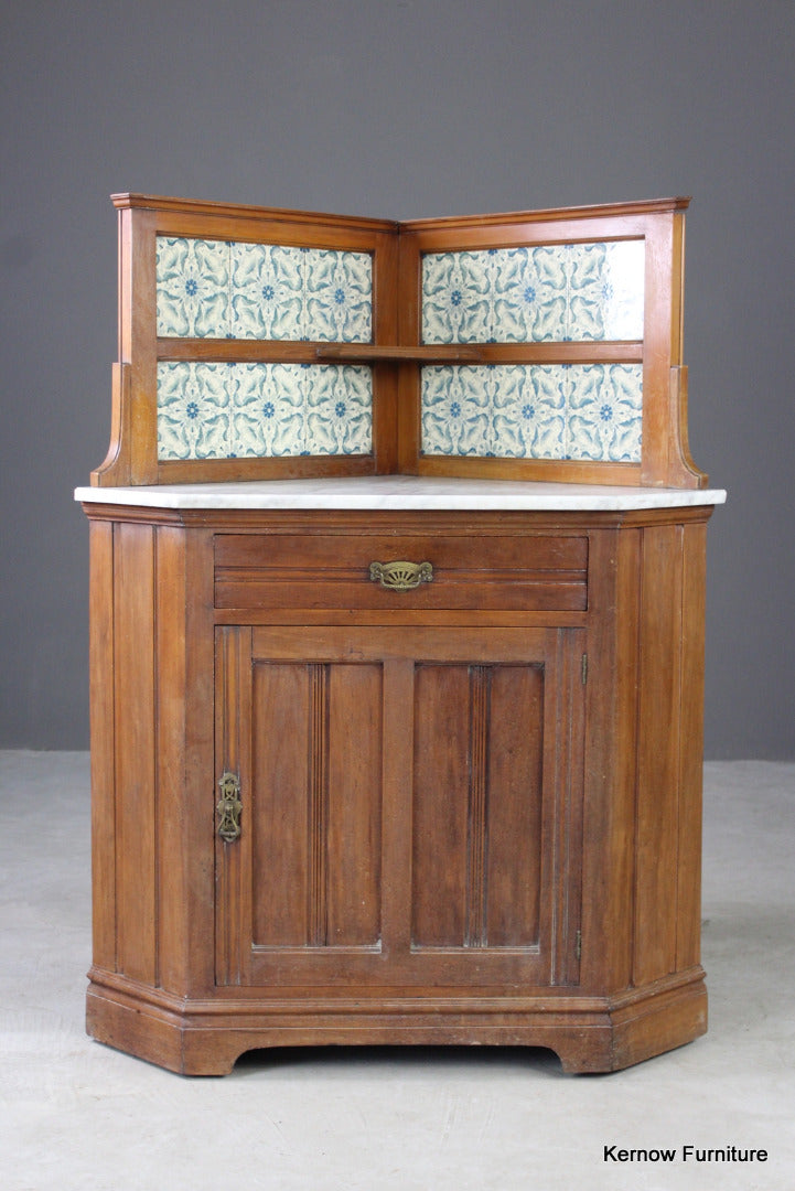 Edwardian Corner Washstand - Kernow Furniture