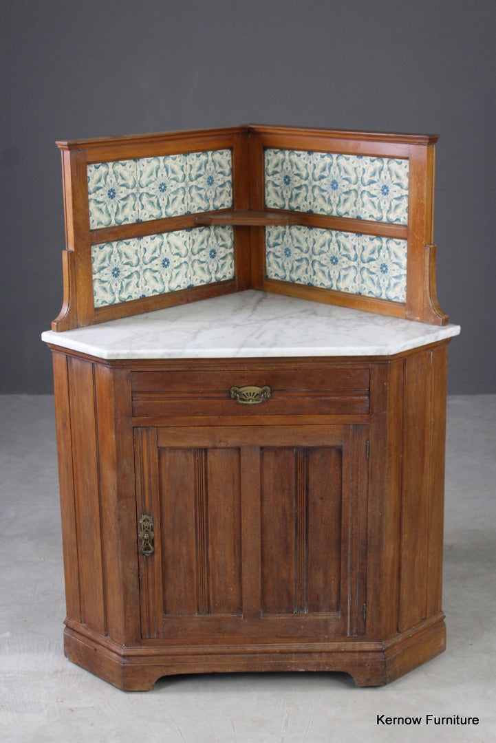 Edwardian Corner Washstand - Kernow Furniture