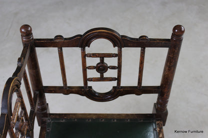 Victorian Aesthetic Movement Corner Chair - Kernow Furniture