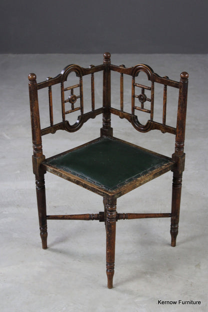 Victorian Aesthetic Movement Corner Chair - Kernow Furniture