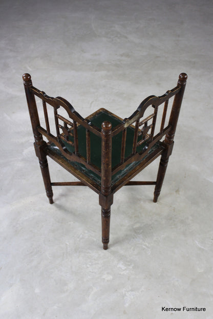 Victorian Aesthetic Movement Corner Chair - Kernow Furniture