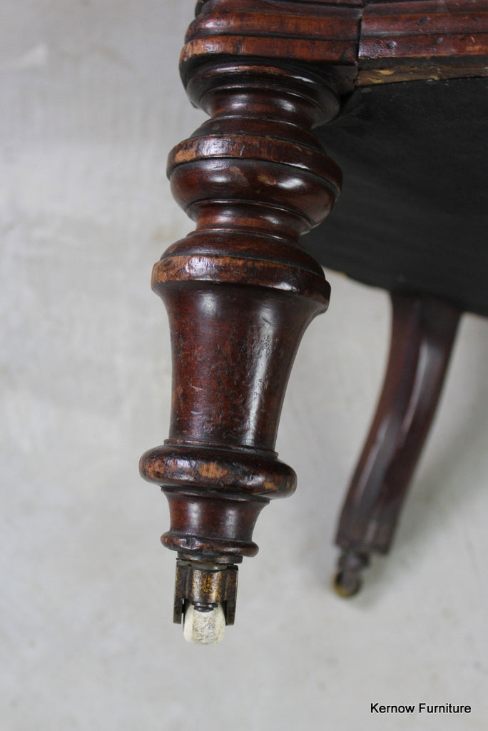 Victorian Button Back Fireside Chair - Kernow Furniture