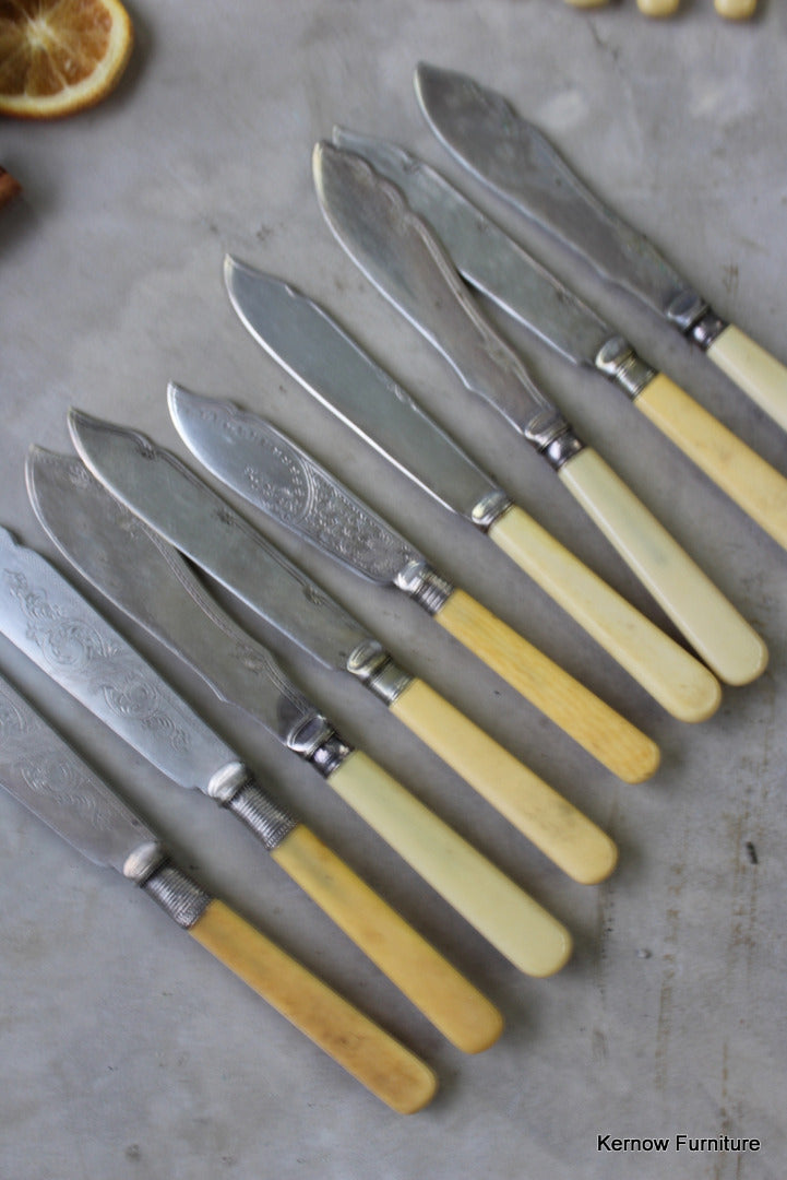 Vintage Fish Knives & Forks - Kernow Furniture