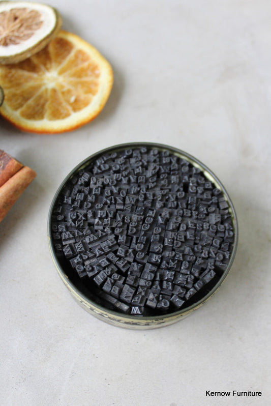 Tin Vintage Letters - Kernow Furniture