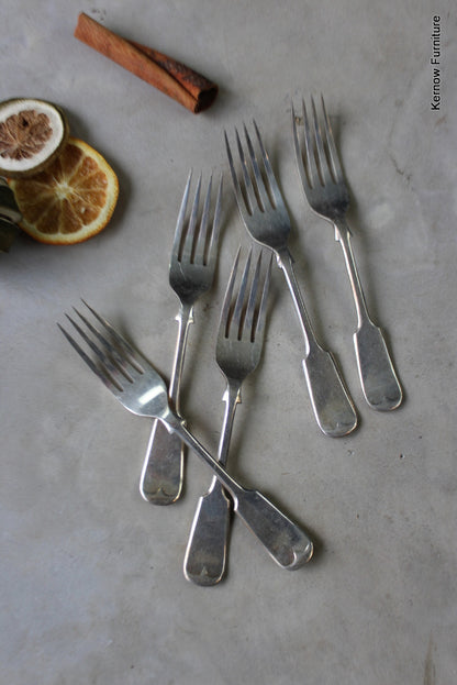 4 Vintage EPNS Forks - Kernow Furniture