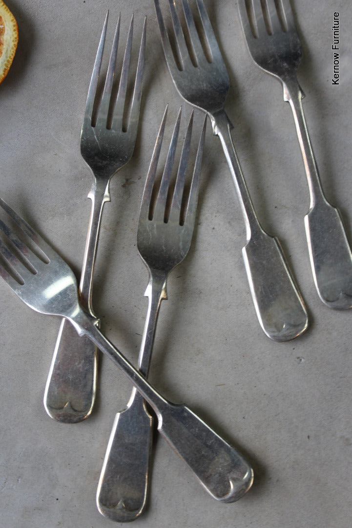 4 Vintage EPNS Forks - Kernow Furniture