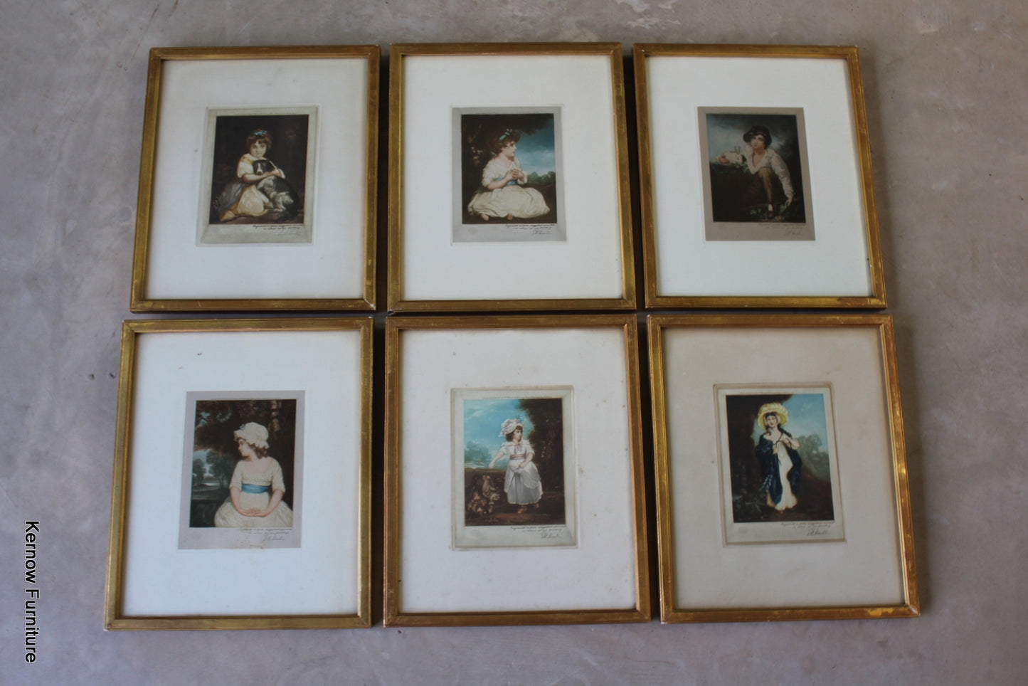 Set 6 Classical Prints - E.M Hester - Kernow Furniture