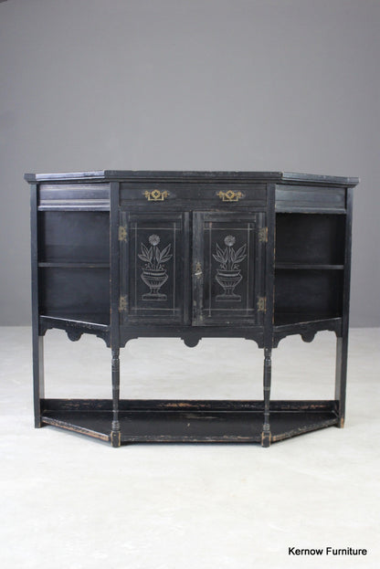 Victorian Ebonised Sideboard - Kernow Furniture