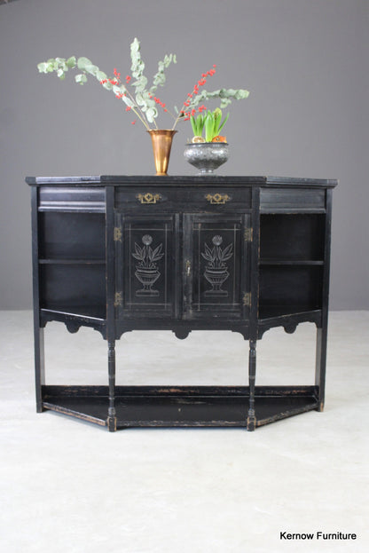 Victorian Ebonised Sideboard - Kernow Furniture