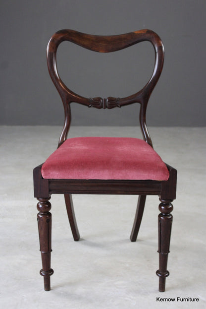 Single Antique Rosewood Dining Chair - Kernow Furniture