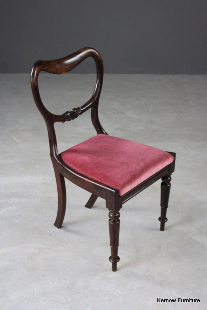 Single Antique Rosewood Dining Chair - Kernow Furniture