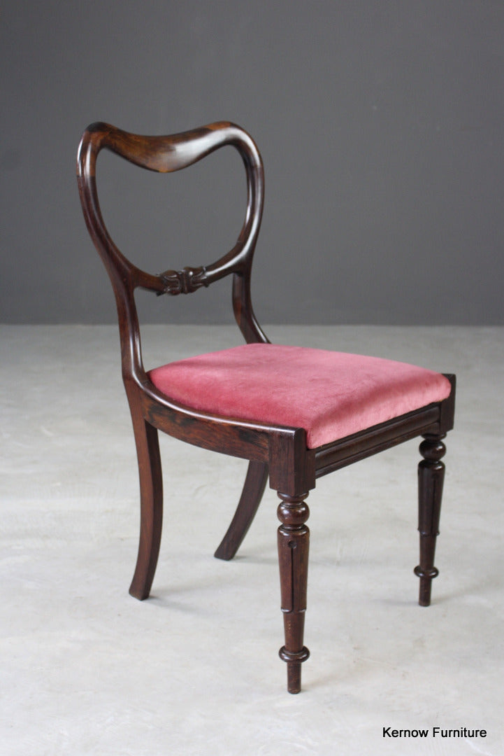 Single Antique Rosewood Dining Chair - Kernow Furniture