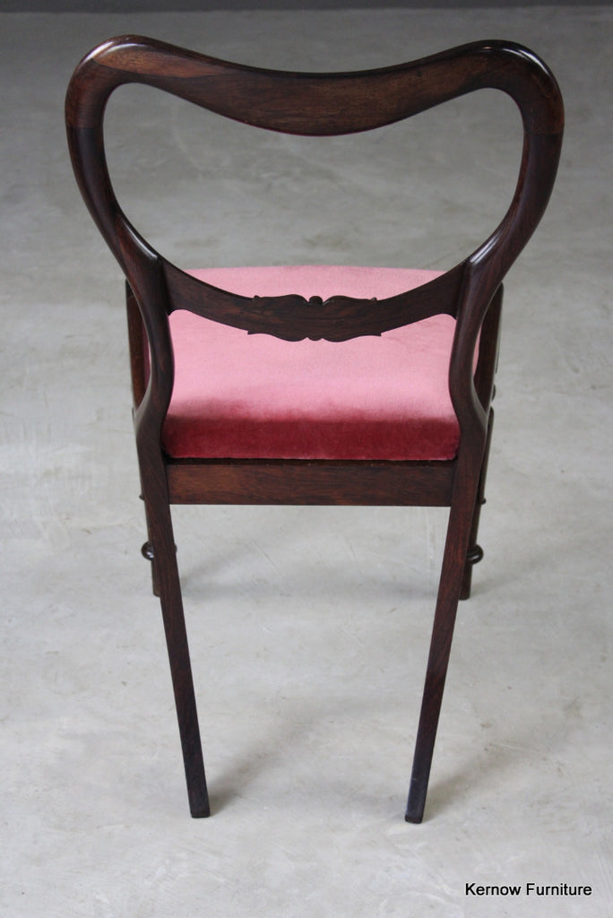 Single Antique Rosewood Dining Chair - Kernow Furniture