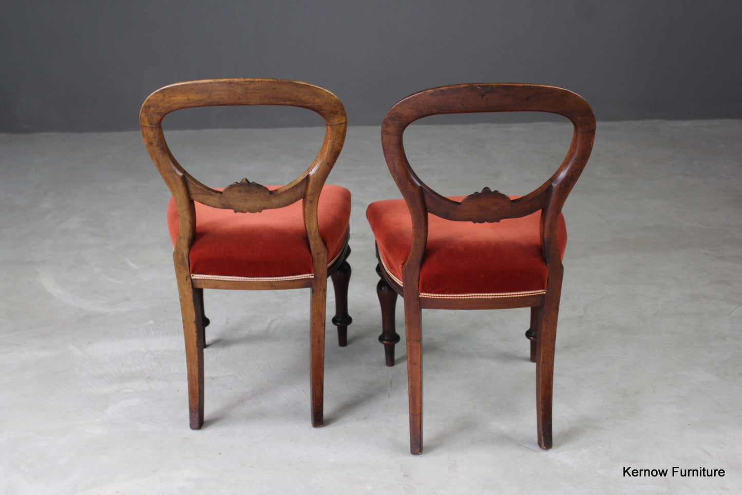 Pair Antique Dining Chairs - Kernow Furniture