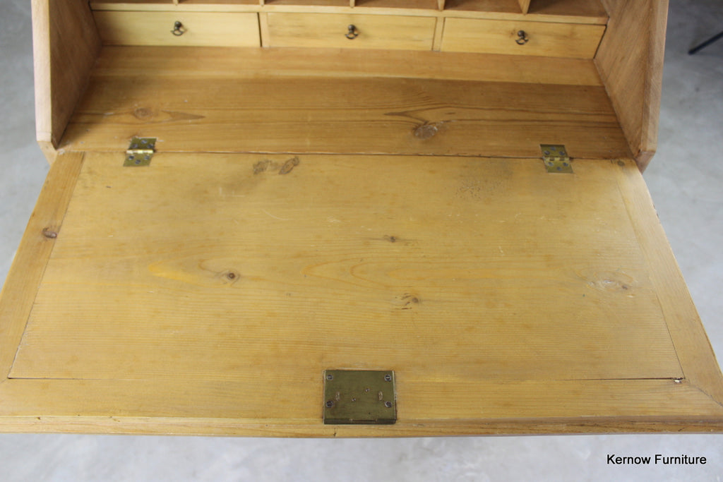 Stripped Pine Writing Bureau - Kernow Furniture