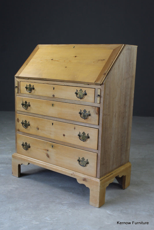 Stripped Pine Writing Bureau - Kernow Furniture