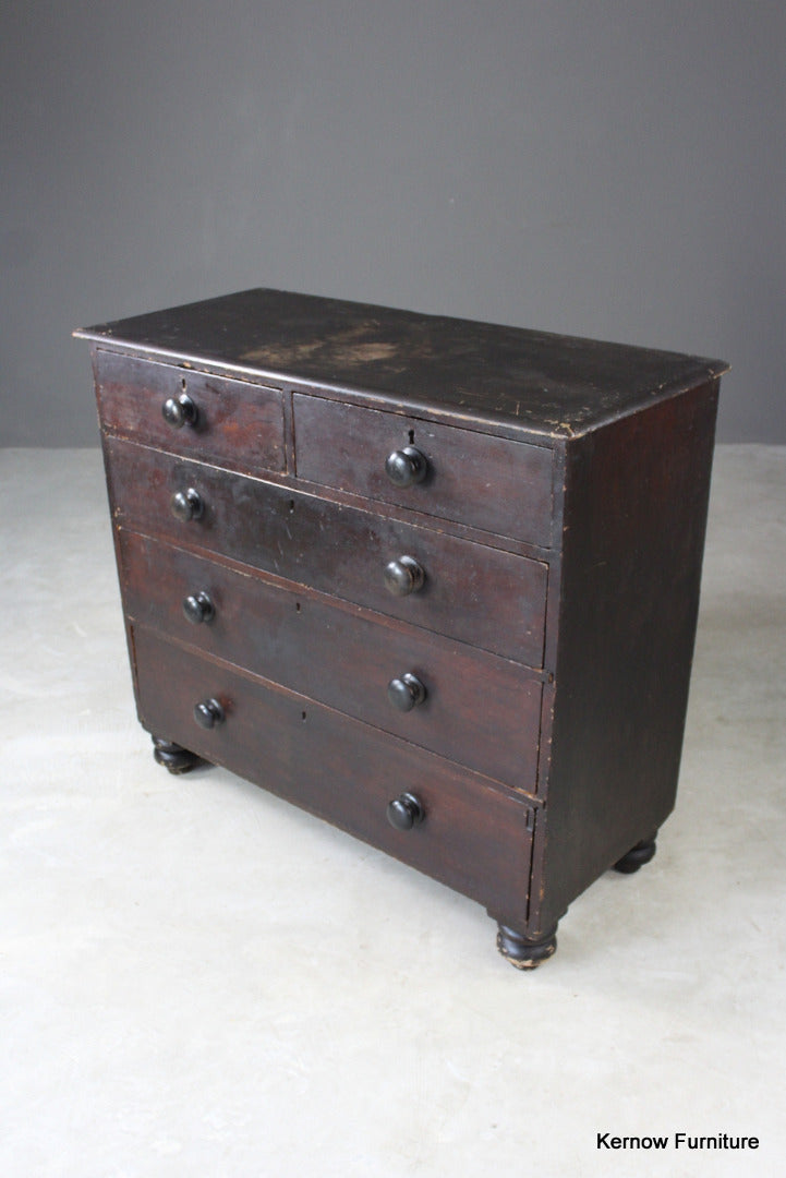 Rustic Victorian Chest of Drawers - Kernow Furniture