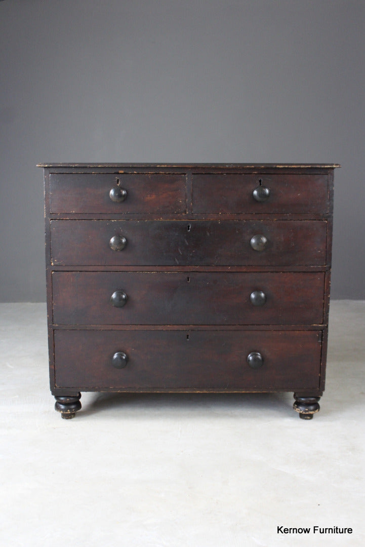 Rustic Victorian Chest of Drawers - Kernow Furniture