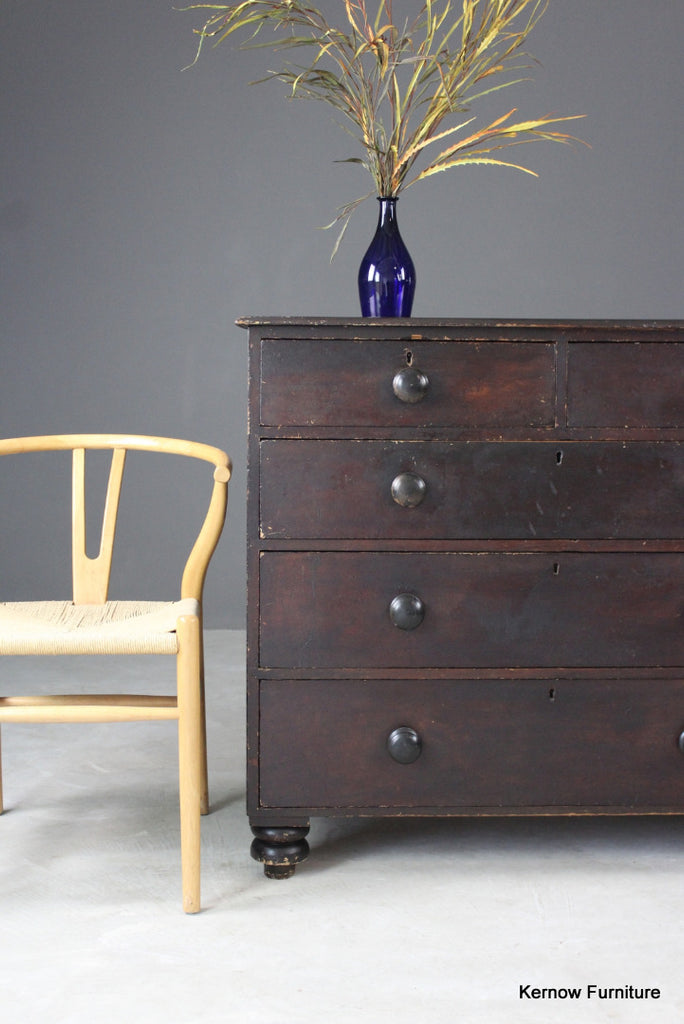 Rustic Victorian Chest of Drawers - Kernow Furniture