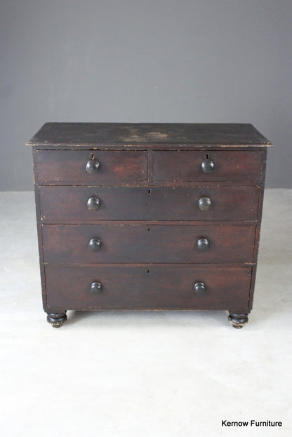 Rustic Victorian Chest of Drawers - Kernow Furniture