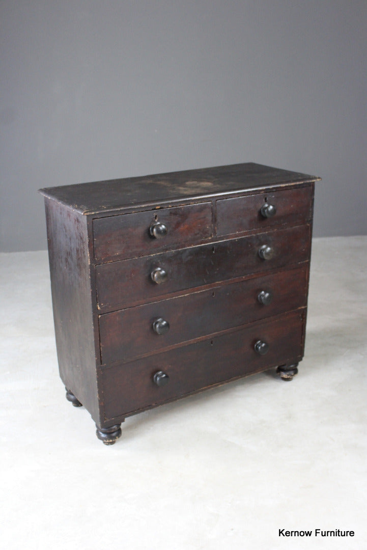 Rustic Victorian Chest of Drawers - Kernow Furniture