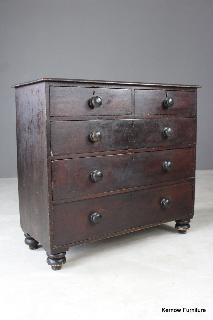 Rustic Victorian Chest of Drawers - Kernow Furniture