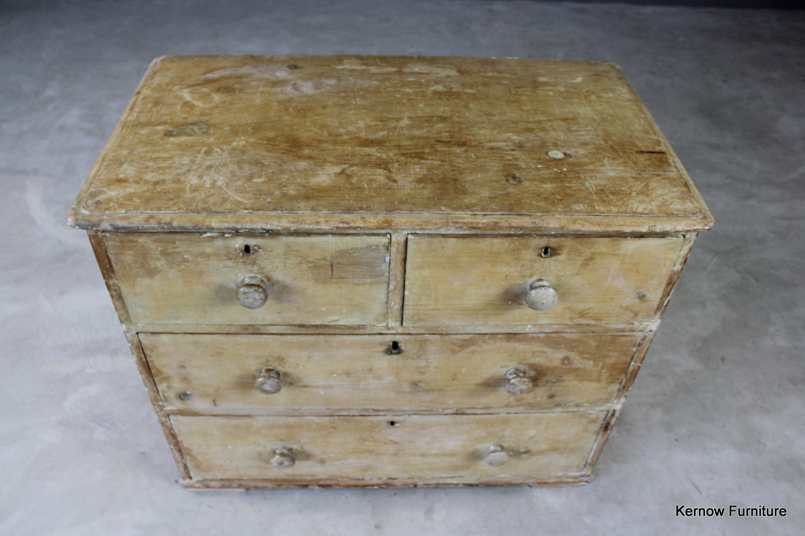 Antique Pine Chest of Drawers - Kernow Furniture