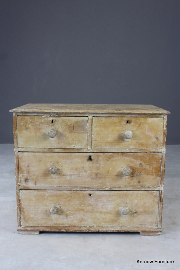 Antique Pine Chest of Drawers - Kernow Furniture