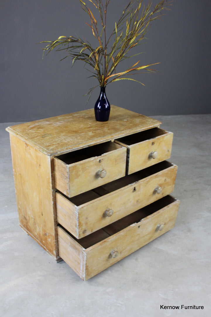 Antique Pine Chest of Drawers - Kernow Furniture