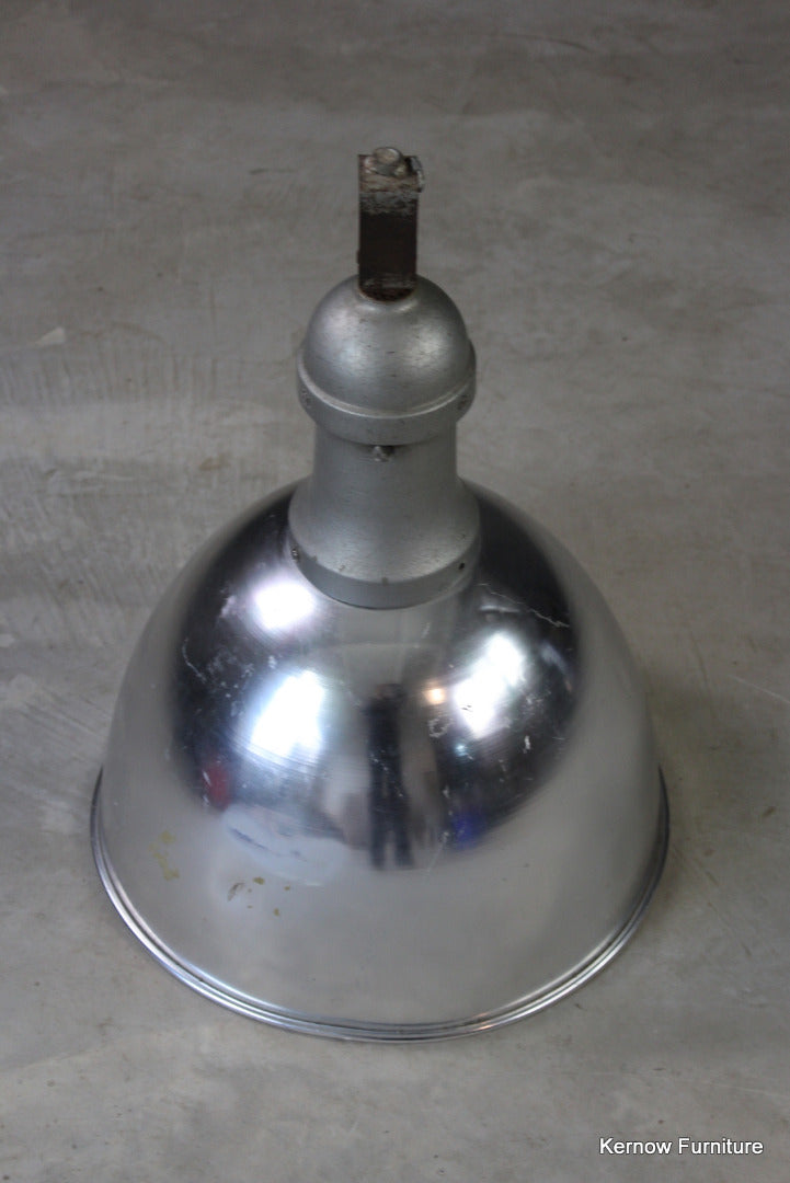 Large Industrial Aluminium Pendant Light - Kernow Furniture