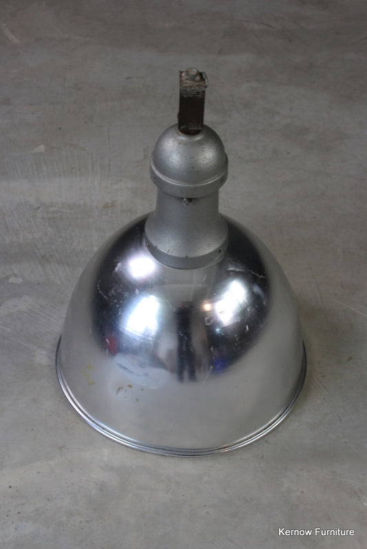 Large Industrial Aluminium Pendant Light - Kernow Furniture