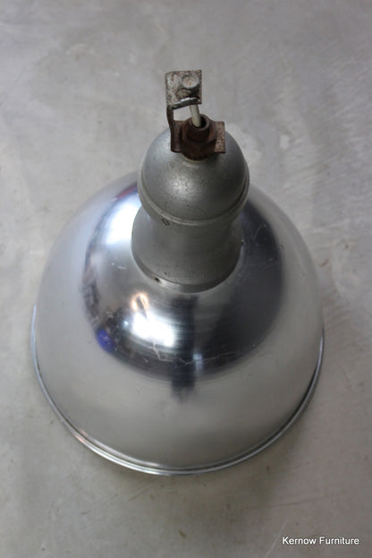 Large Industrial Aluminium Pendant Light - Kernow Furniture