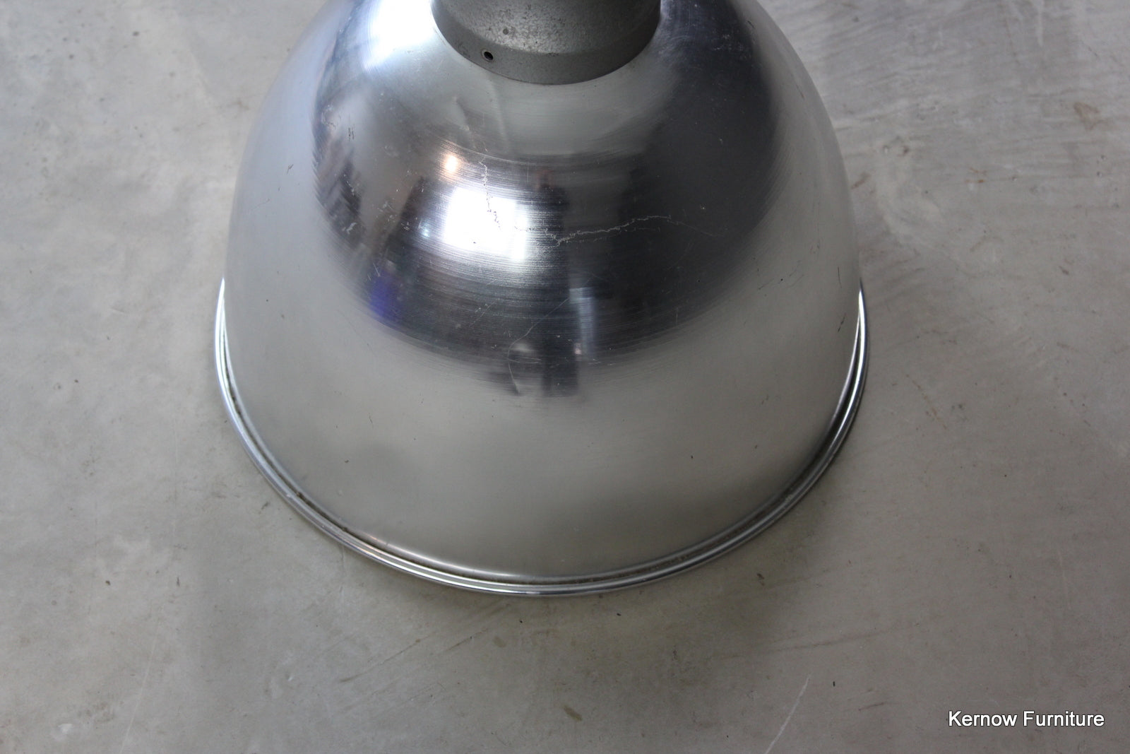 Large Industrial Aluminium Pendant Light - Kernow Furniture