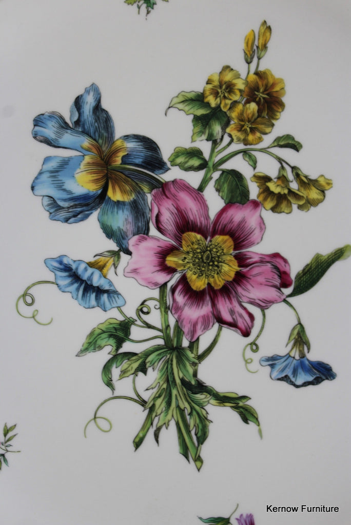 Royal Worcester Gloucester Flowers Gateau Plate - Kernow Furniture