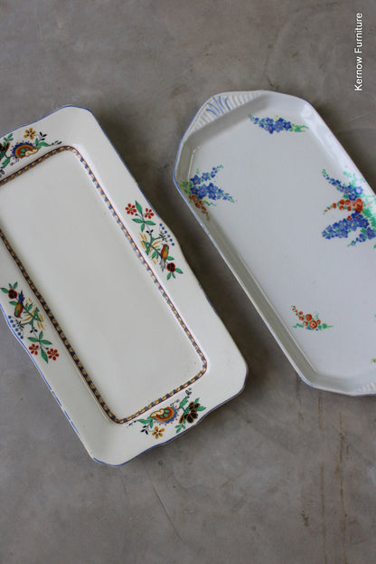 Pair Vintage Sandwich Plates - Kernow Furniture