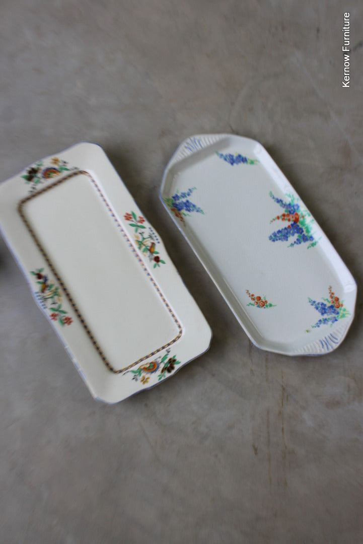 Pair Vintage Sandwich Plates - Kernow Furniture