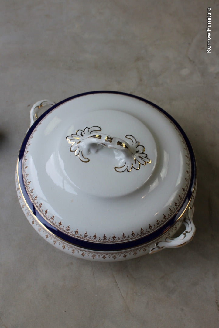 Losol Ware Blue & White China Tureen - Kernow Furniture