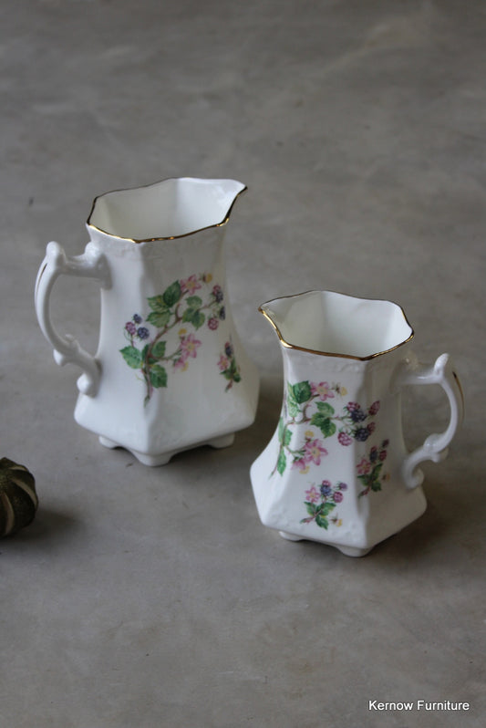St George Pair China Jugs - Kernow Furniture
