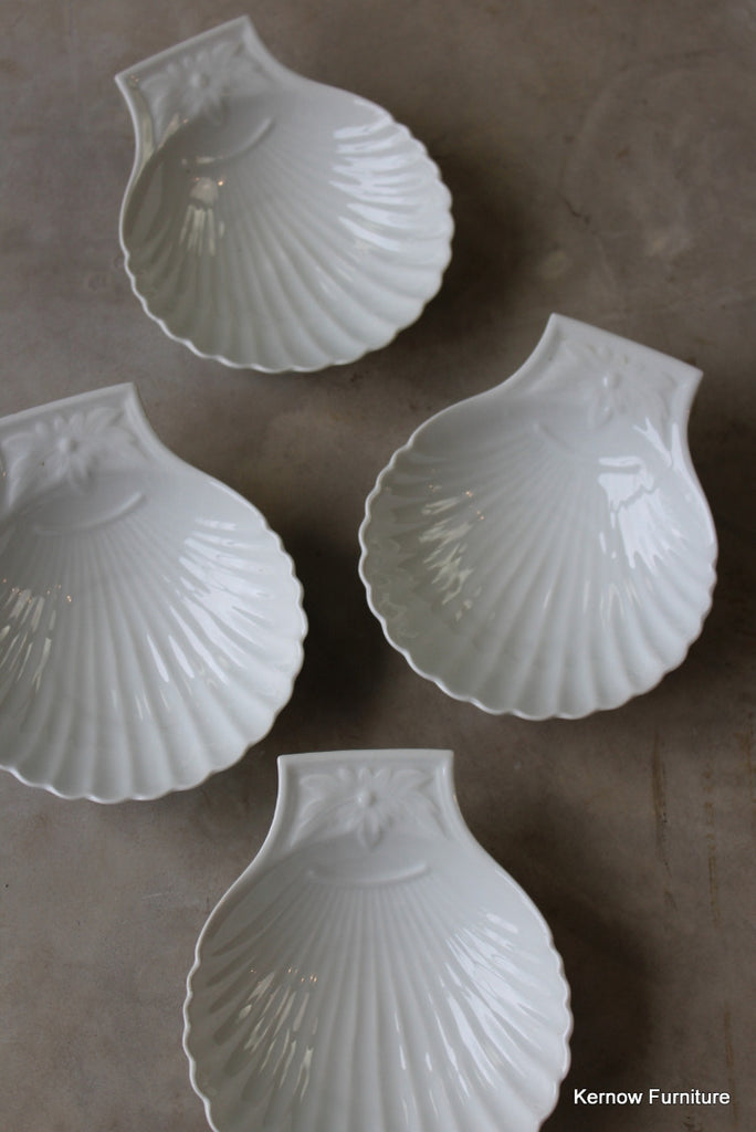 Apilco France Scallop Dishes x 4 - Kernow Furniture
