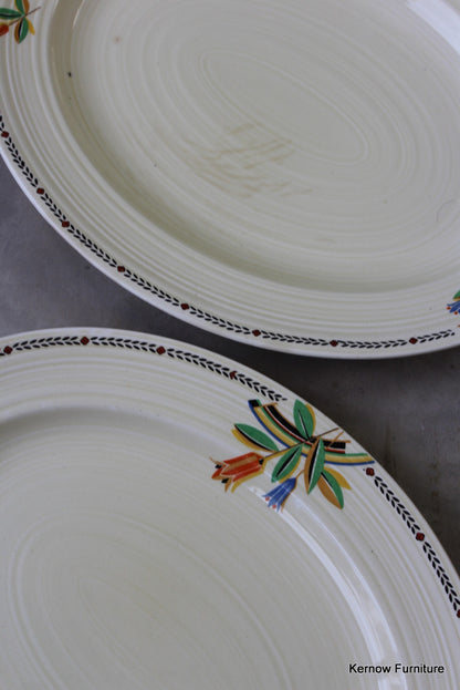 Crown Ducal Oval Plates - Kernow Furniture