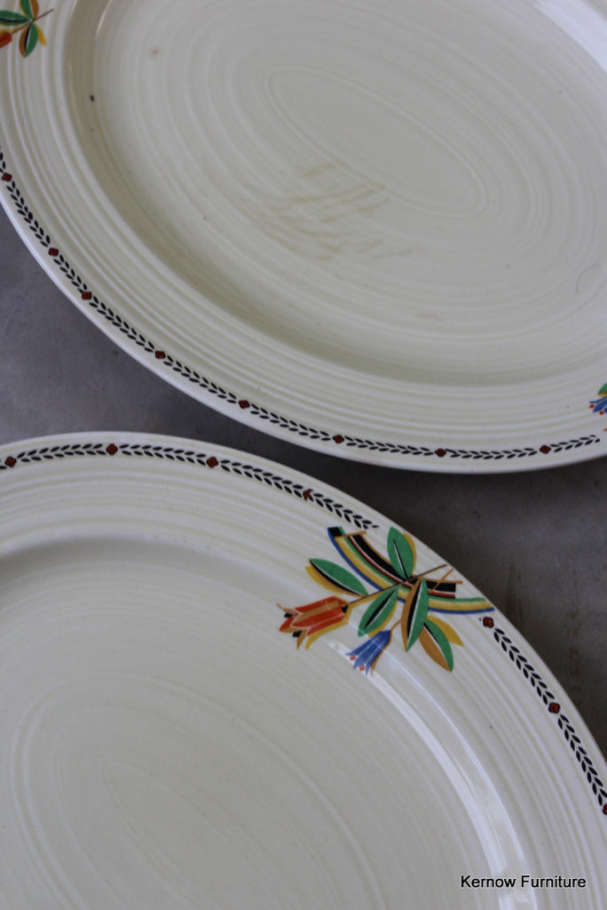 Crown Ducal Oval Plates - Kernow Furniture