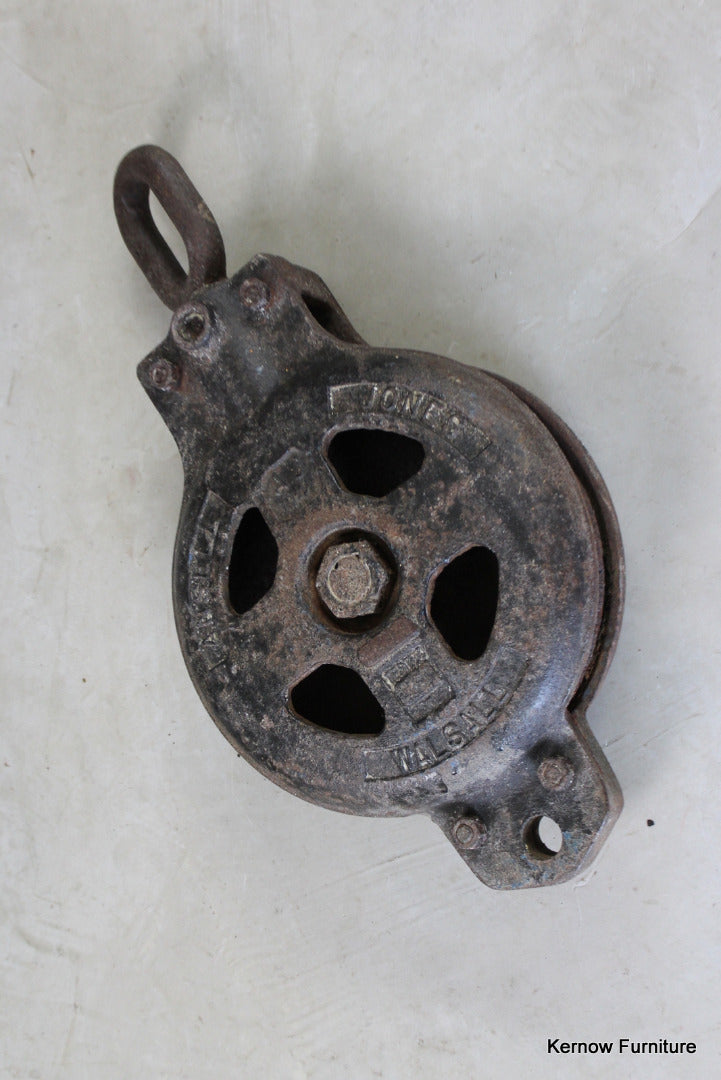 Ansell Jones Ships Large Pulley Block - Kernow Furniture