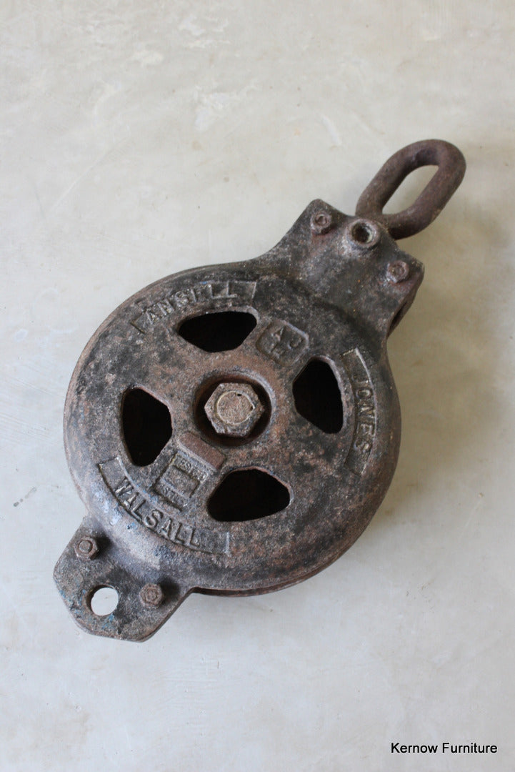 Ansell Jones Ships Large Pulley Block - Kernow Furniture